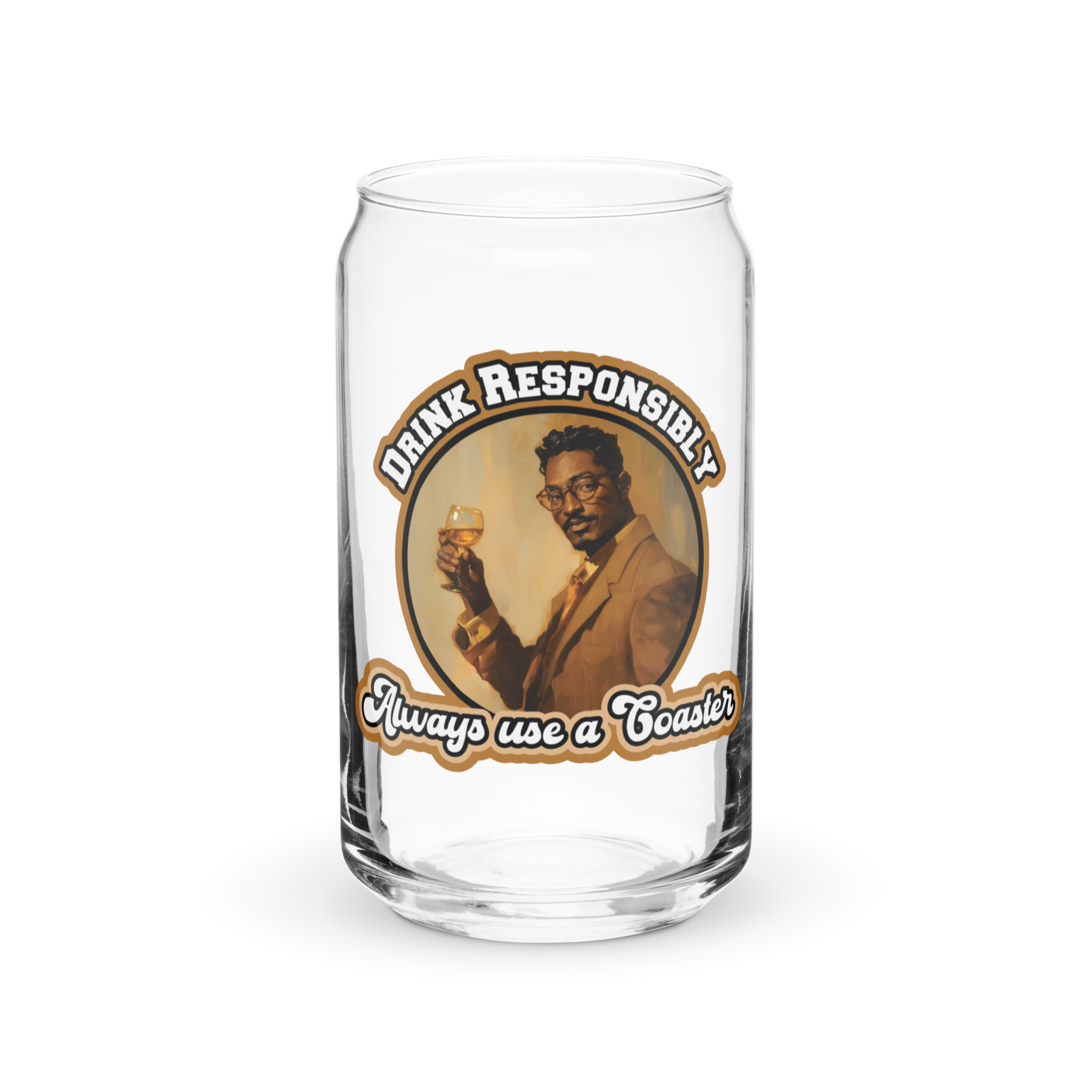 Drink Responsibly - Can-shaped glass
