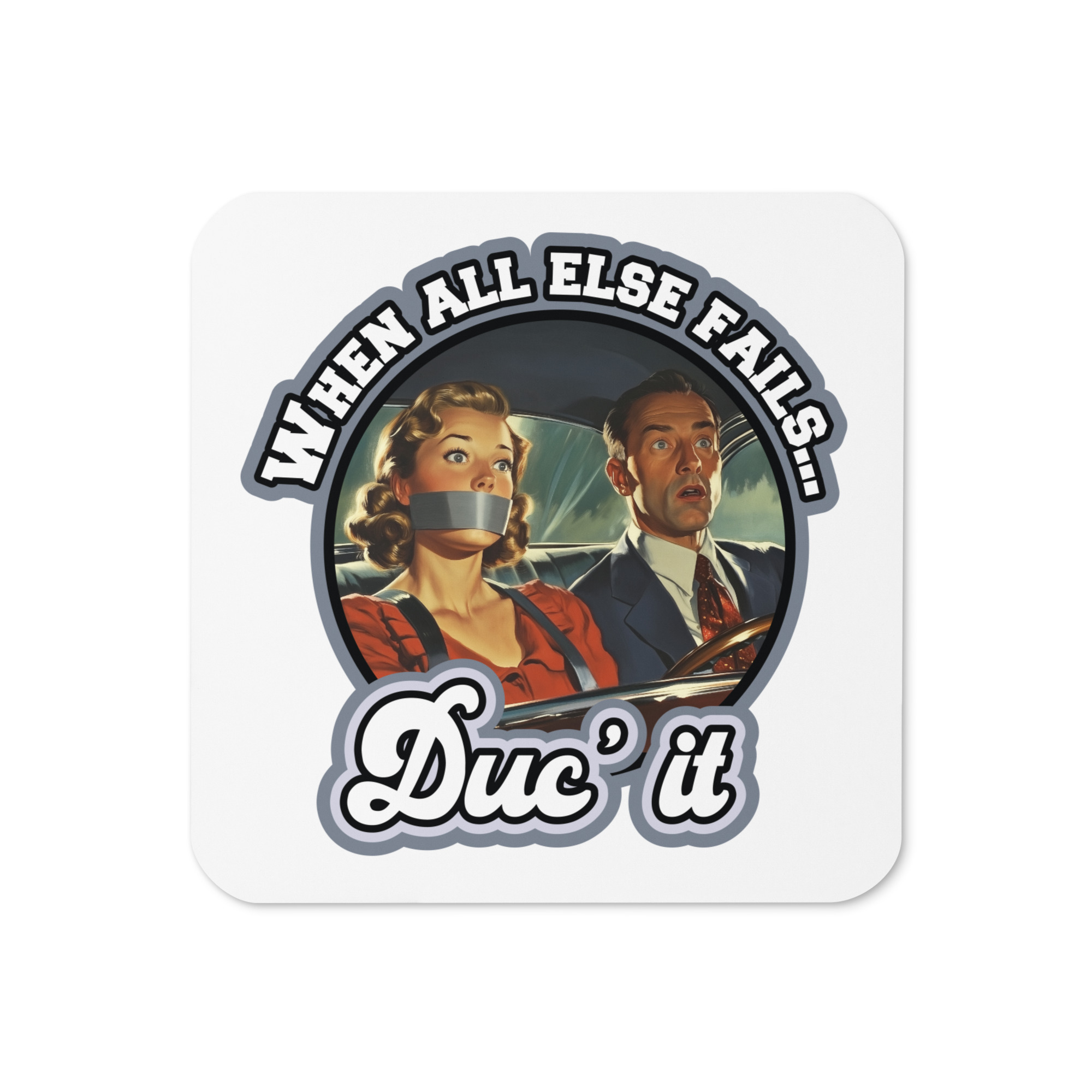 Duc’ It - Cork-back coaster